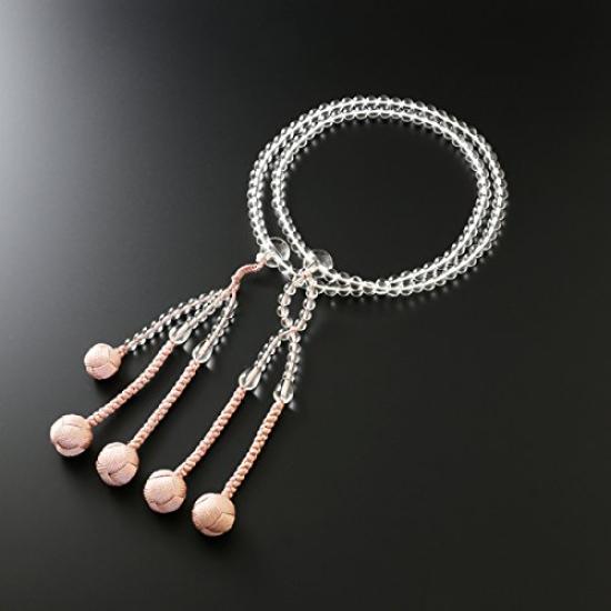 Kyoto Butsudan Hayashi Buddhist Prayer Nichiren 0 Genuine Crystal Authentic Style Beads Bag Kyoto Beads, Sect, Shaku, (Women's), Formal, [Prayer Set]