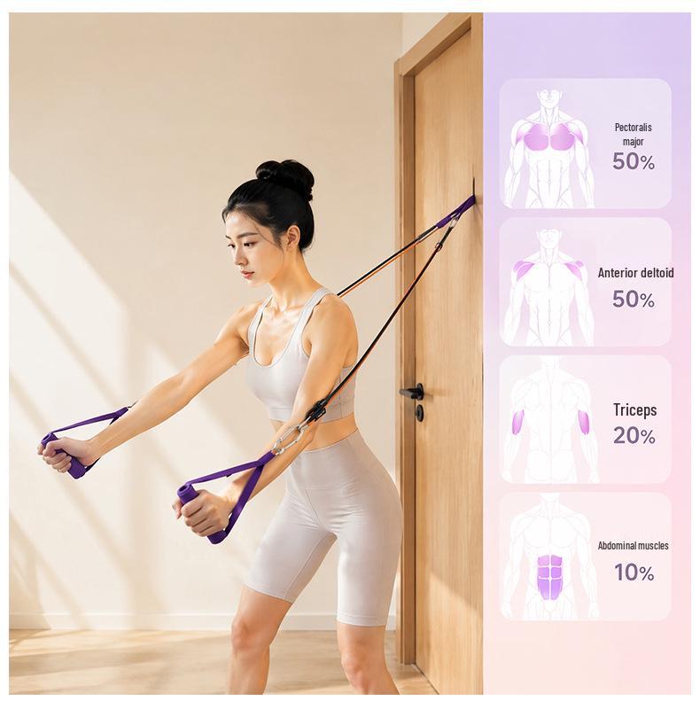 Adjustable No-Drill Resistance Door Trainer for Home Back and Posture Improvement
