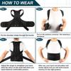 Posture Corrector Back Brace, Adjustable & Breathable for Upper Back Support, Improve Posture and Relieve Pain