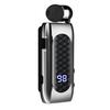 DR13 Clip-On Bluetooth Earphone with Retractable Pull-Out Line, 20H Battery, Digital Display, Business Call Vibration & Number Reporting.
