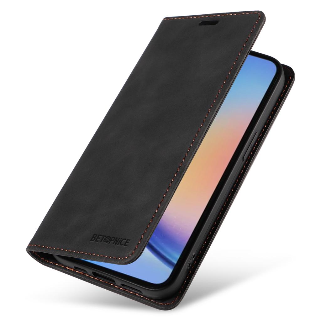 BETOPNICE 003 for Samsung Galaxy A35 5G Magnetic Phone Case RFID Blocking Card Slots Cover