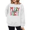 2025 Autumn/Winter Women's Trendy Christmas Casual Round Neck Printed Hoodie