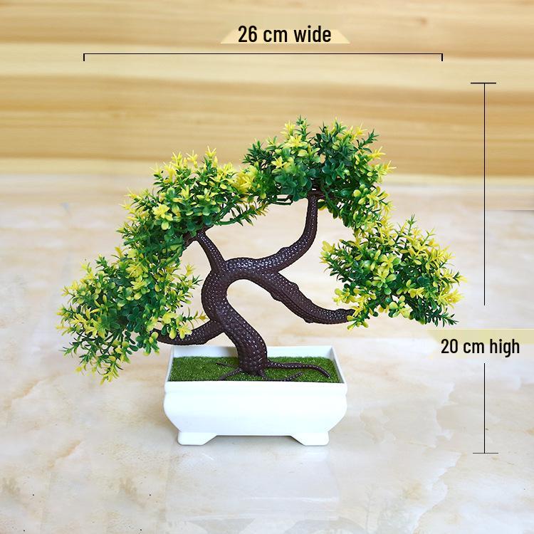 Creative Home Decor: Artificial Bonsai Grass Balls and Mini Cherry Snow Ball Trees