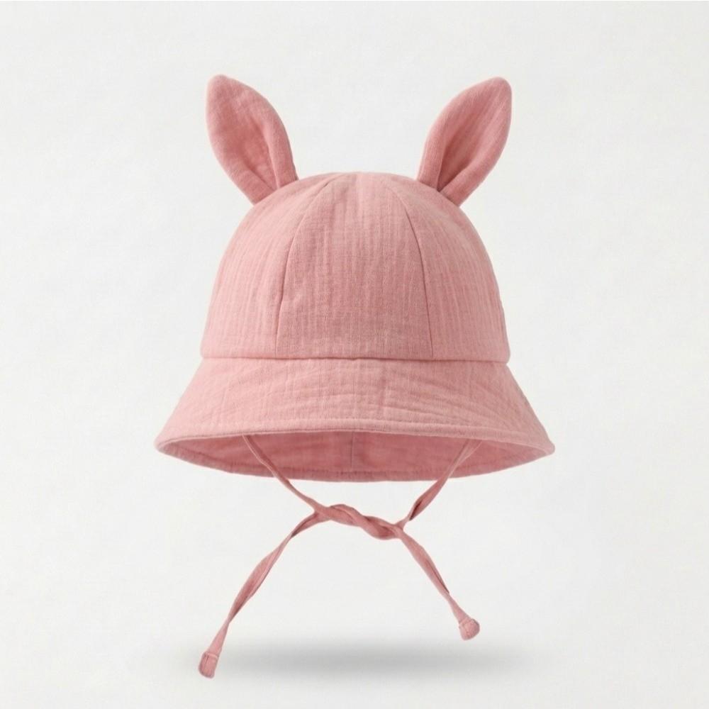 Adjustable Baby Fisherman Hat Cute Rabbit Ears Baby Sunhat Fashion Bucket Cap Spring Summer
