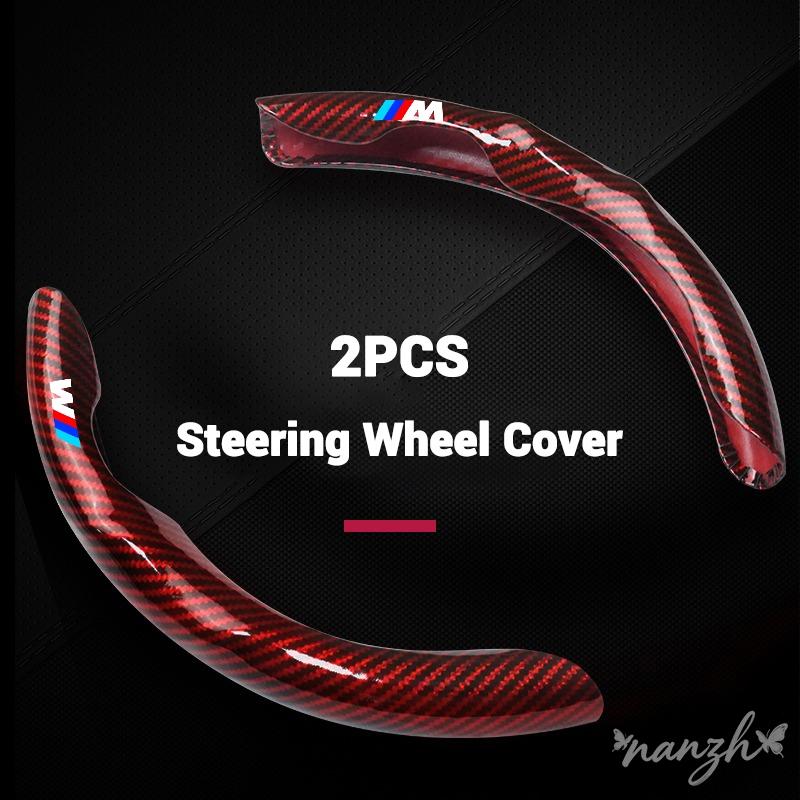 A pair Car Steering Wheel Cover Interior Anti-slip Sleeve Protector For BMW M X1 X2 X3 X5 X6 E46 E39 E90 E36E60 E34 E30 Keychain