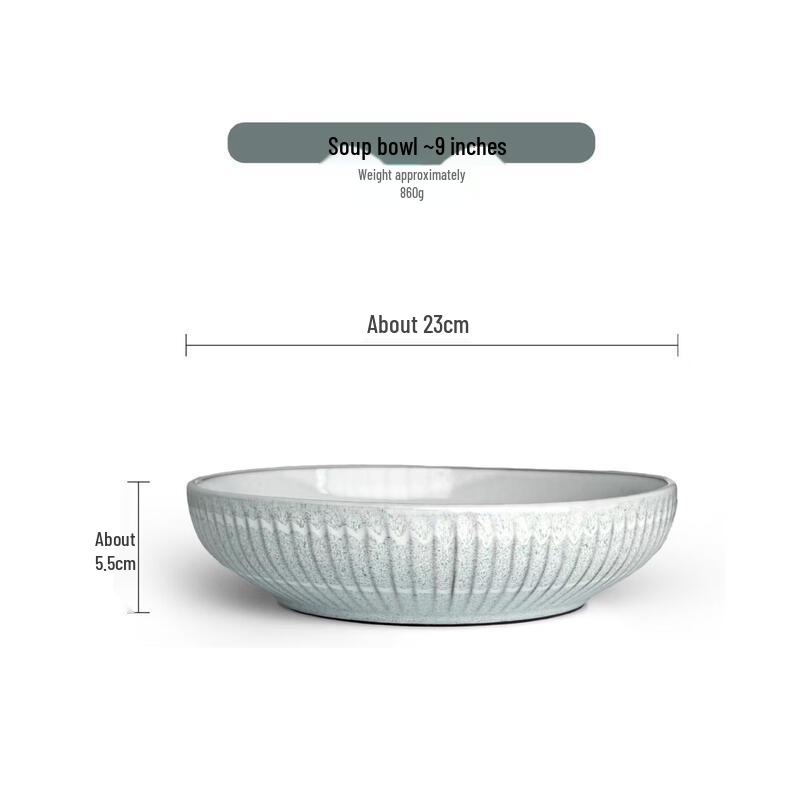 ZISIZ Ceramic Soup Bowl