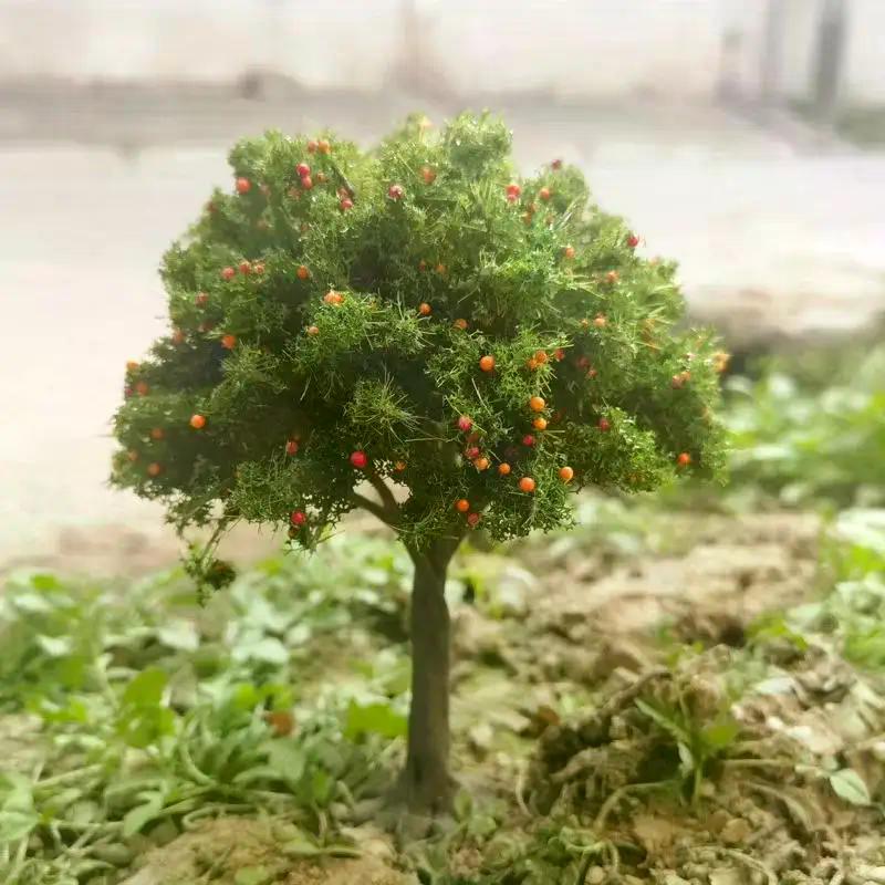 1Pcs DIY Fruit Trees Miniature Landscape Decoration Miniature Sand Table Building Model Realistic Fruit Tree Decor