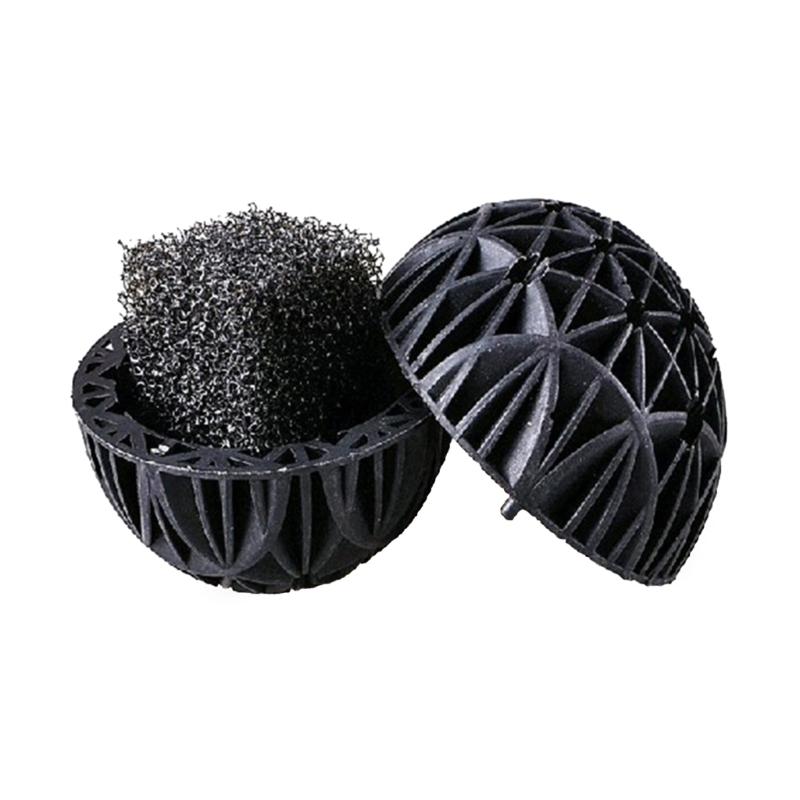 Fishtank Filter Media Bulk Black Bio Balls with Cotton for Aquariums Filtration Bio Balls Media for Freshwater Saltwater