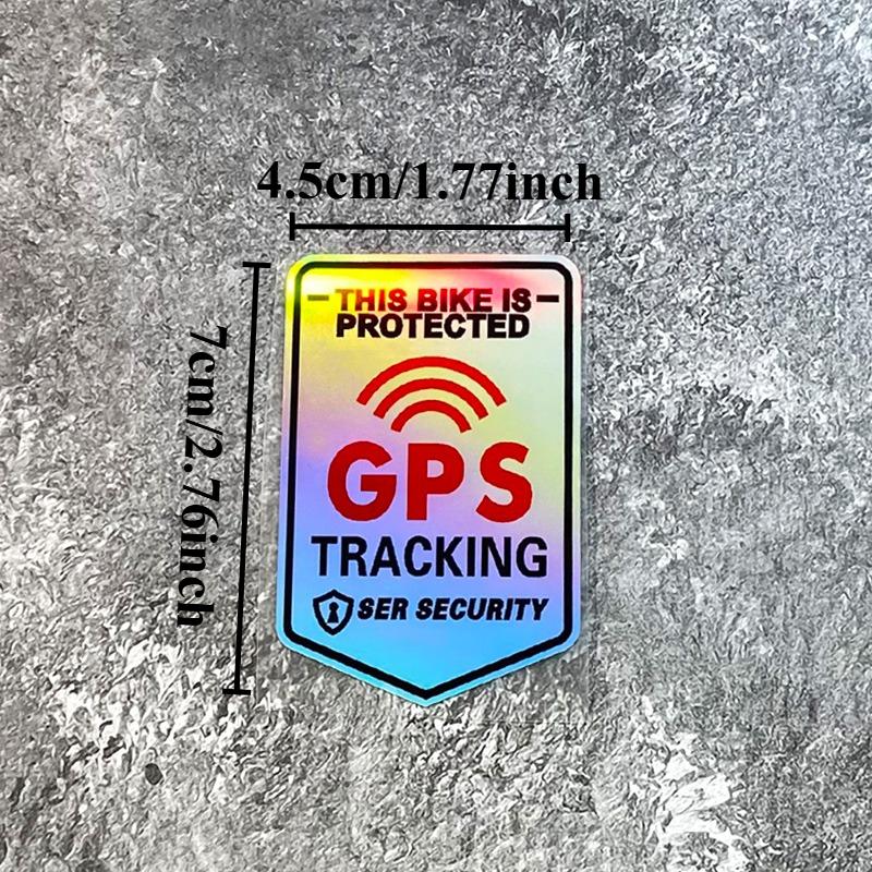 GPS-Tracking Reflektierender Laser-Aufkleber, Wasserdichte Vinyl-Sicherheitswarnung für Oberrohr am Rennradrahmen