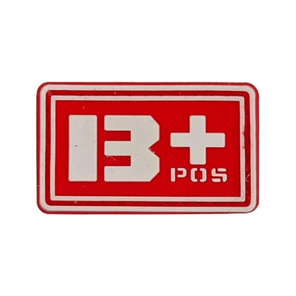 PVC Glue Stamp Blood Type Magic Sticker Embroidered Patch Emergency Armband  Helmet Decoration