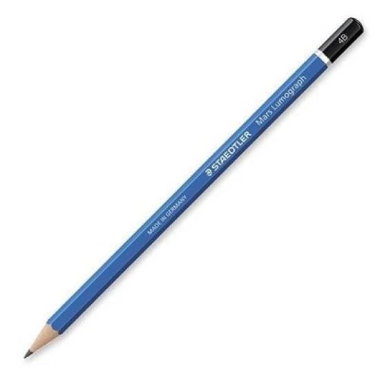 STAEDTLER Pencil 4B Mars Lumograph Drawing 12 Pieces 100-4B12