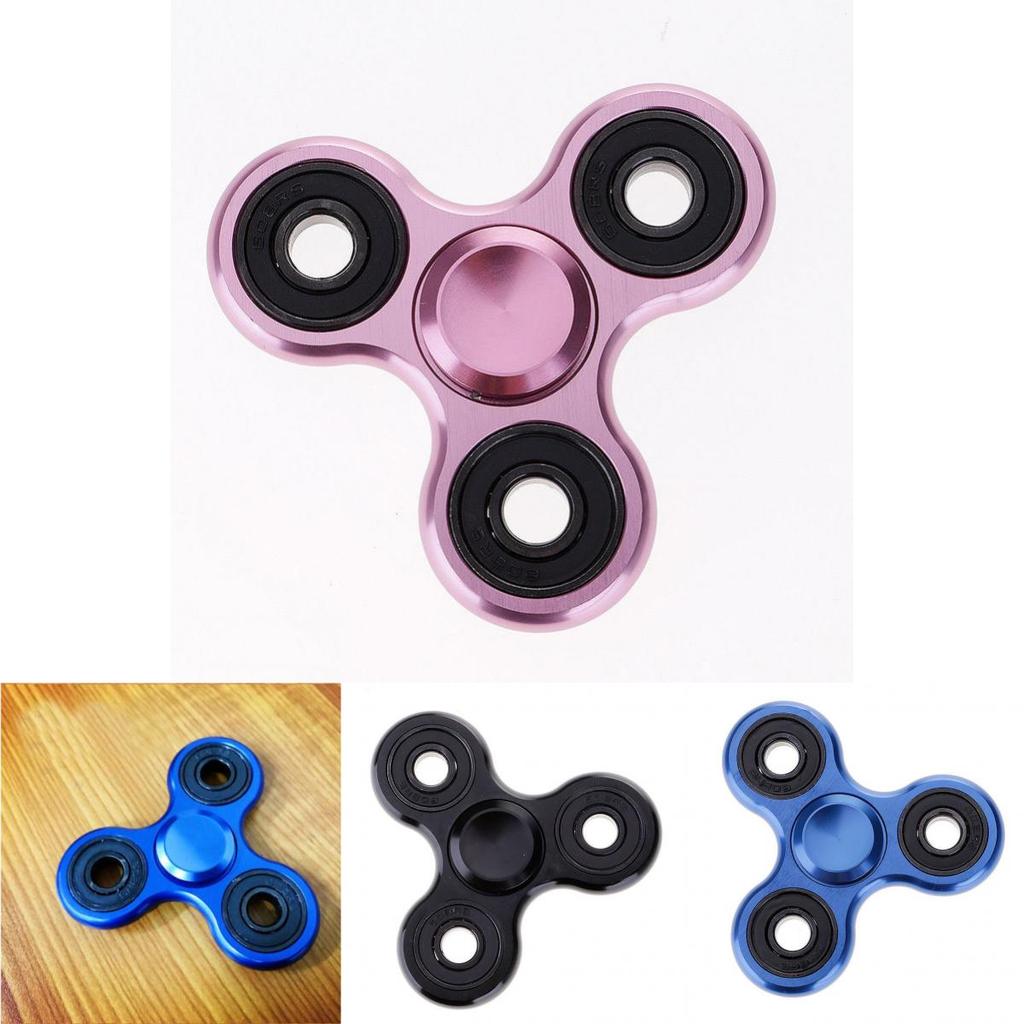 Premium Aluminum Alloy Tri-spinner Silent Bearing Metal Fidget Toy Stress Relief