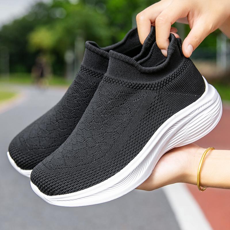 New Women Walking Shoes Fashion Women Flats Shoes Comfort Casual Women's Shoes Outdoor Lightweight Sneakers
