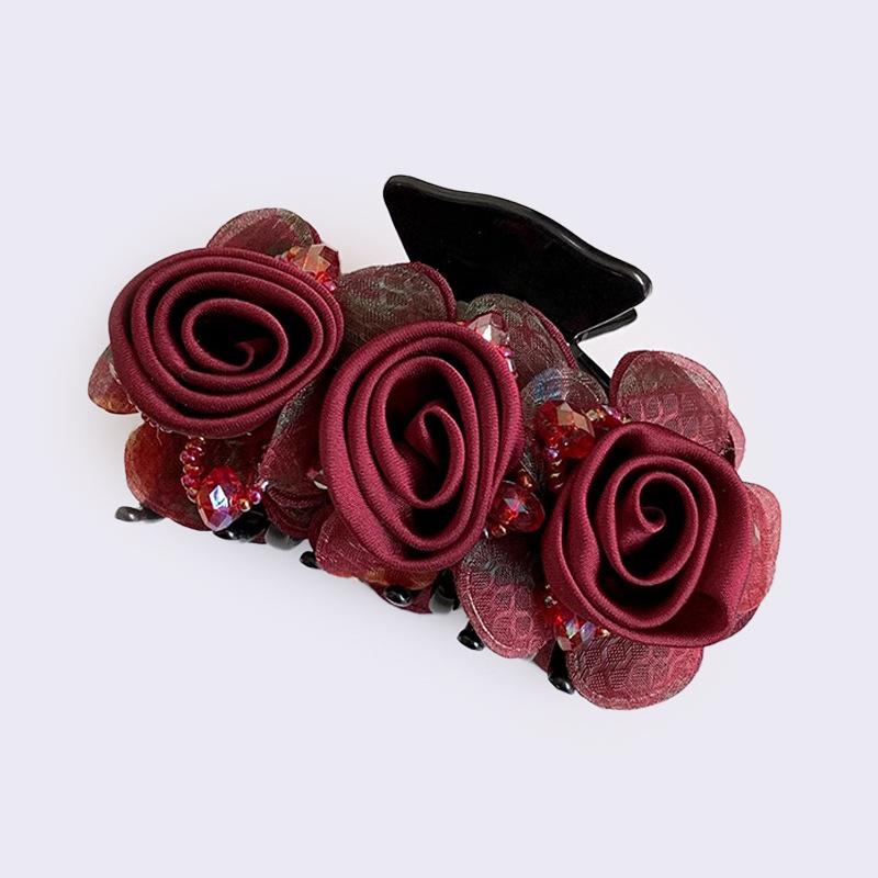Flower Hair Clips Updo Hair Clips Adult Fashionable Hair Clips Headwear Ponytail Hair Clip Accessories