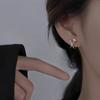 Cross Nail Stud Earrings Temperament Korean Version 2025 New Trendy Earrings Premium Earrings