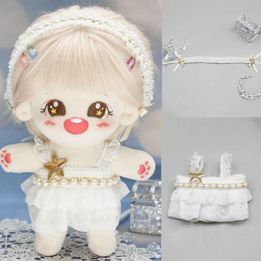 

Cotton Doll Lovely Fashion Doll Headwear Spring Summer Dresses Plush Dolls Clothes Princess Dresses