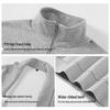 JEEP SPIRIT Unisex Spring Knit Stand Collar Jacket