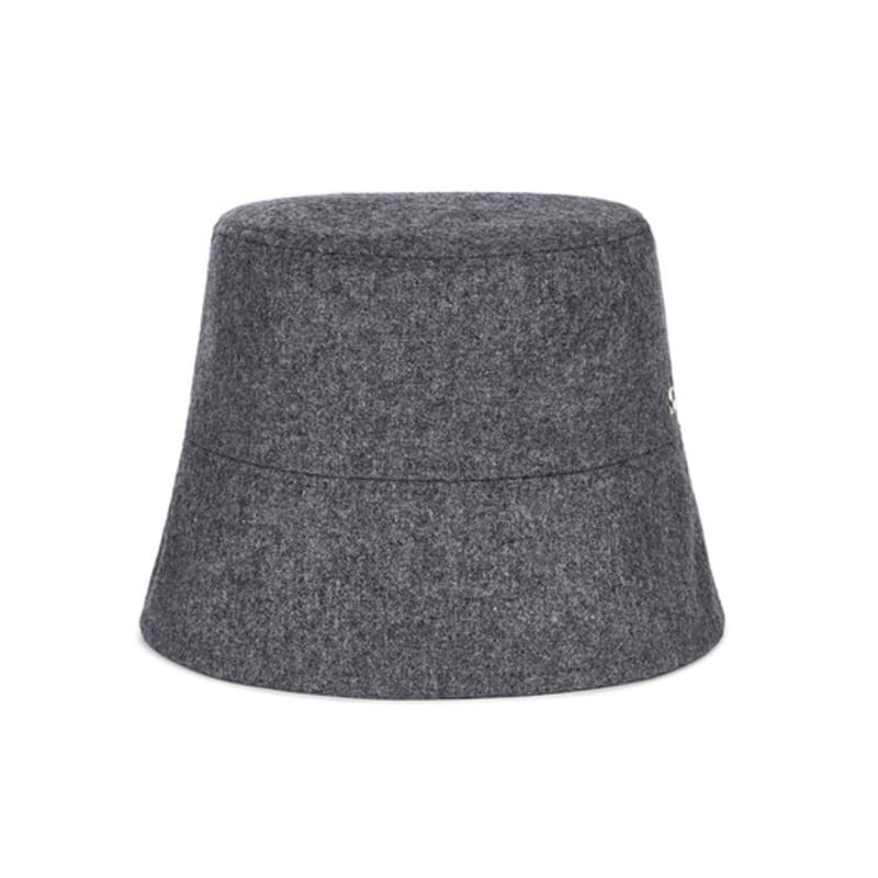 VARZAR VA Square Drop Overfit Bucket Hat Charcoal