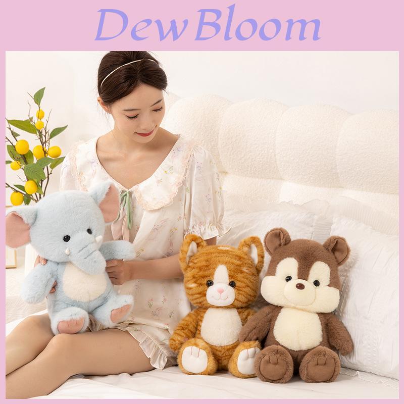 Plush Elephant Squirrel Cat Toy With Pp Cotton Filling For Kids Birthday Gift And Home Decor