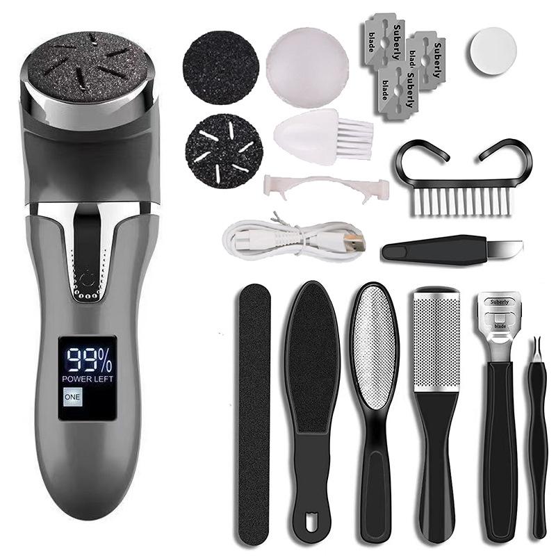 Digital Display Electric Callus Remover & Foot Scrubber Pedicure Tool