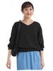 Arrows Green Label Shirley Pullover Knit Washable 35131991722 0900 FREE [United Relaxing] 2-Way - - BLACK(09)