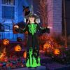 Glow in The Dark Witch Costume Halloween Cosplay Outfit for Kids Unisex Party Performance Robe for Halloween Parties And Festivals
