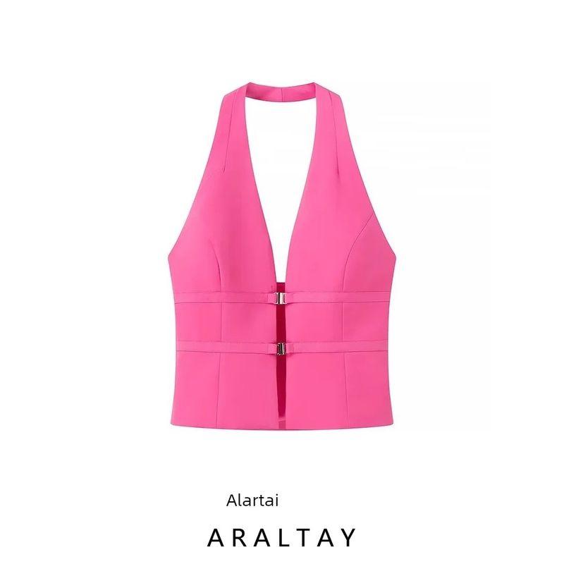 Araltay New Arrival Fashion Style Women's Clothing Fashion All-Match Casual Minimalist Commute Style Halterneck
