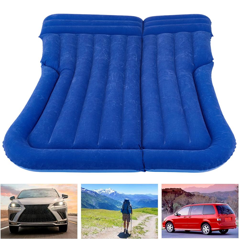 Car Rear‑seat Inflatable Sleeping Mattress Flocked PVC Material for Outdoor Car Travel