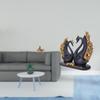 Vintage Horse Swan Figurine Sculpture Ornament for Desk Office Bedroom Shelf Home Decoration
