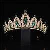 Shiny Bridal Jewelry Sets Baroque Style Crystal Headdress Tiara Earrings Necklace  Pageant