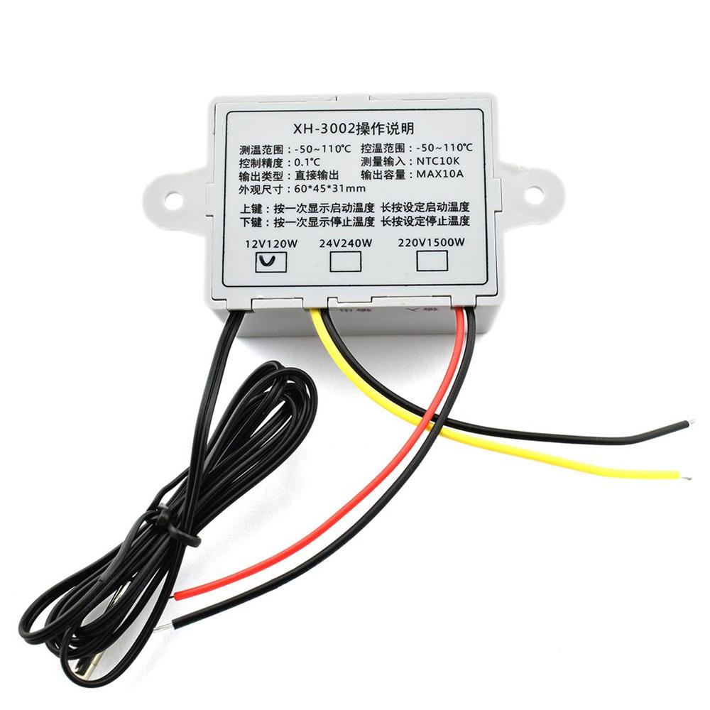 XH-W3002 Digital LED Control Temperature Microcomputer Thermostat Switch Thermometer New Thermoregulator 12V 24V 110-220V