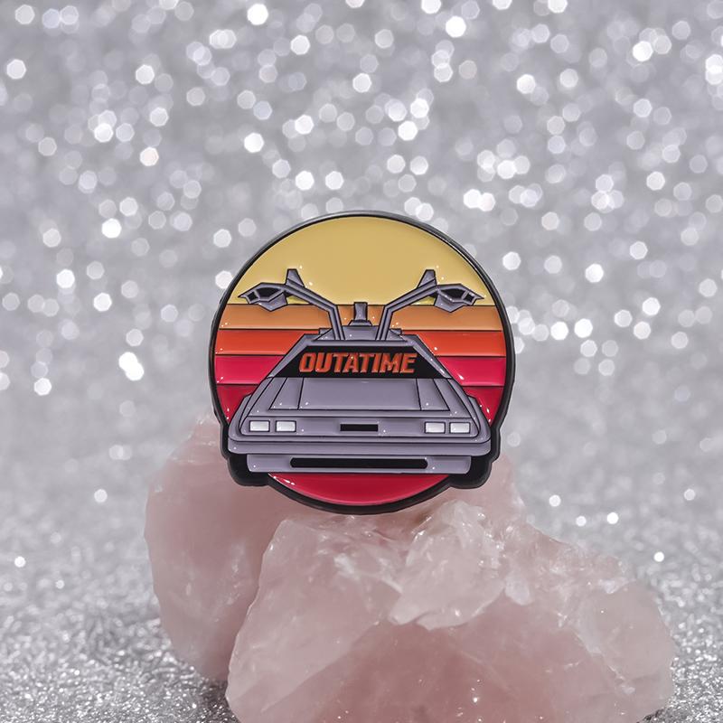 Science Fiction Movies Enamel Pins Custom Cool Cars Brooches Lapel Badges Cartoon Funny Jewelry Gift for Fans Friends