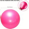Mini Fitness Yoga Ball - Stabilitätstraining, Physiotherapie & Gleichgewichtsverbesserung, mit Aufblashalm - Buntes, strapazierfähiges PVC-Material