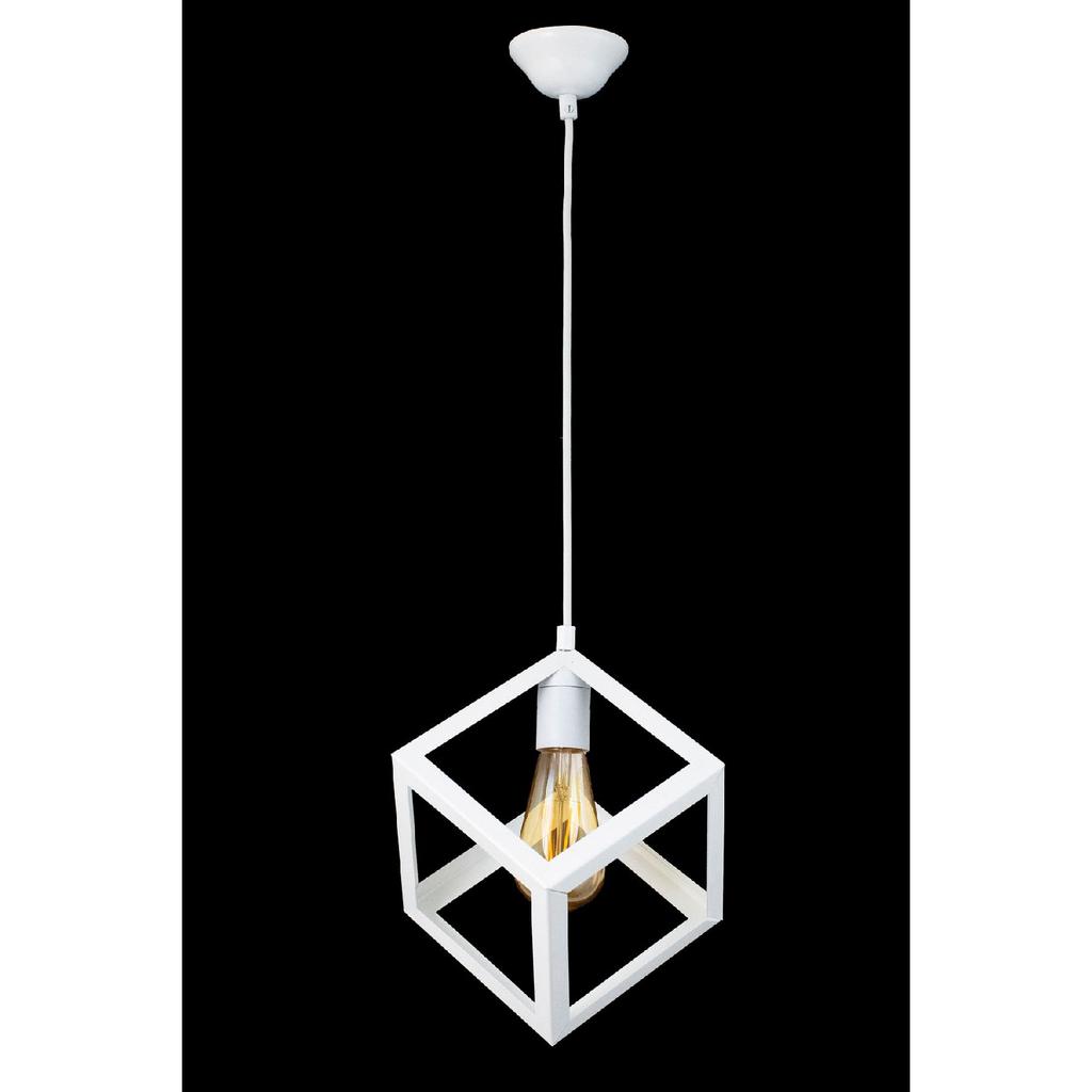 Rustikales Retro-Modell, geometrische Hängelampe, Metallwürfel-Kronleuchter