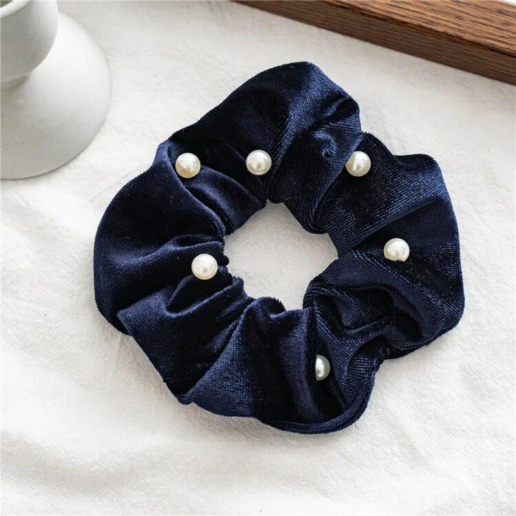 Bohemia Star Large Hair Rings Scrunchies Vintage Flocked Elastic Hairband Trendy Hair Ropes Headbands Hair Accessories For Women Headwear