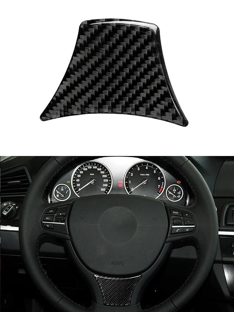 Car Interior Button Panel Cover Decorative Carbon Fiber Sticker For BMW 5 Series F10 2011-2017 Styling Accessories