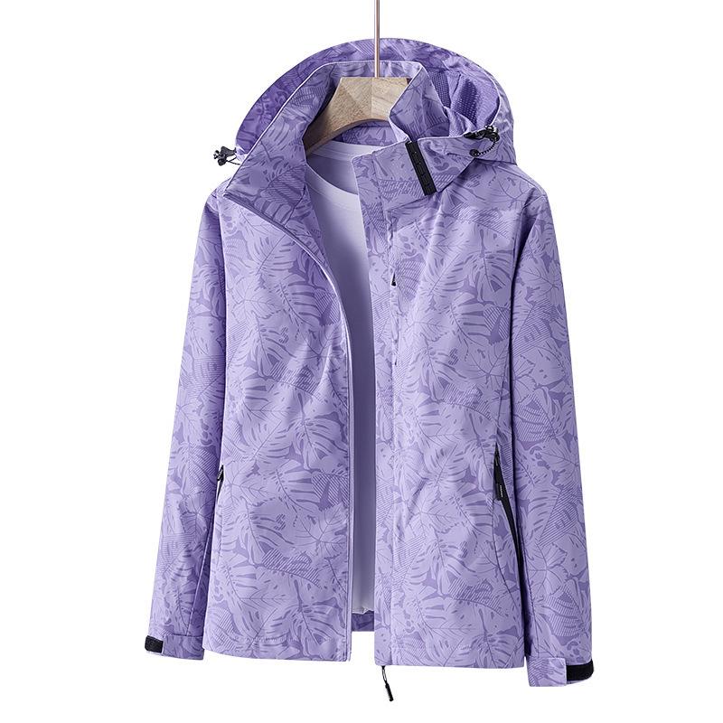 2026 Camouflage Windproof Waterproof Jacket for Spring/Autumn, Unisex, Maple Leaf Design, Custom Logo Available