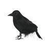 Haunting Halloween Crow Realistic Feathered Corbie Decoration for Theme Parties Simulated Black Bird Shape Adorment