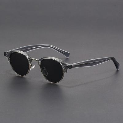 Retro Shades Fashion Glasses for Men Women Brand Design Semi Rimless Classic Eye Shades Trendy Accessory