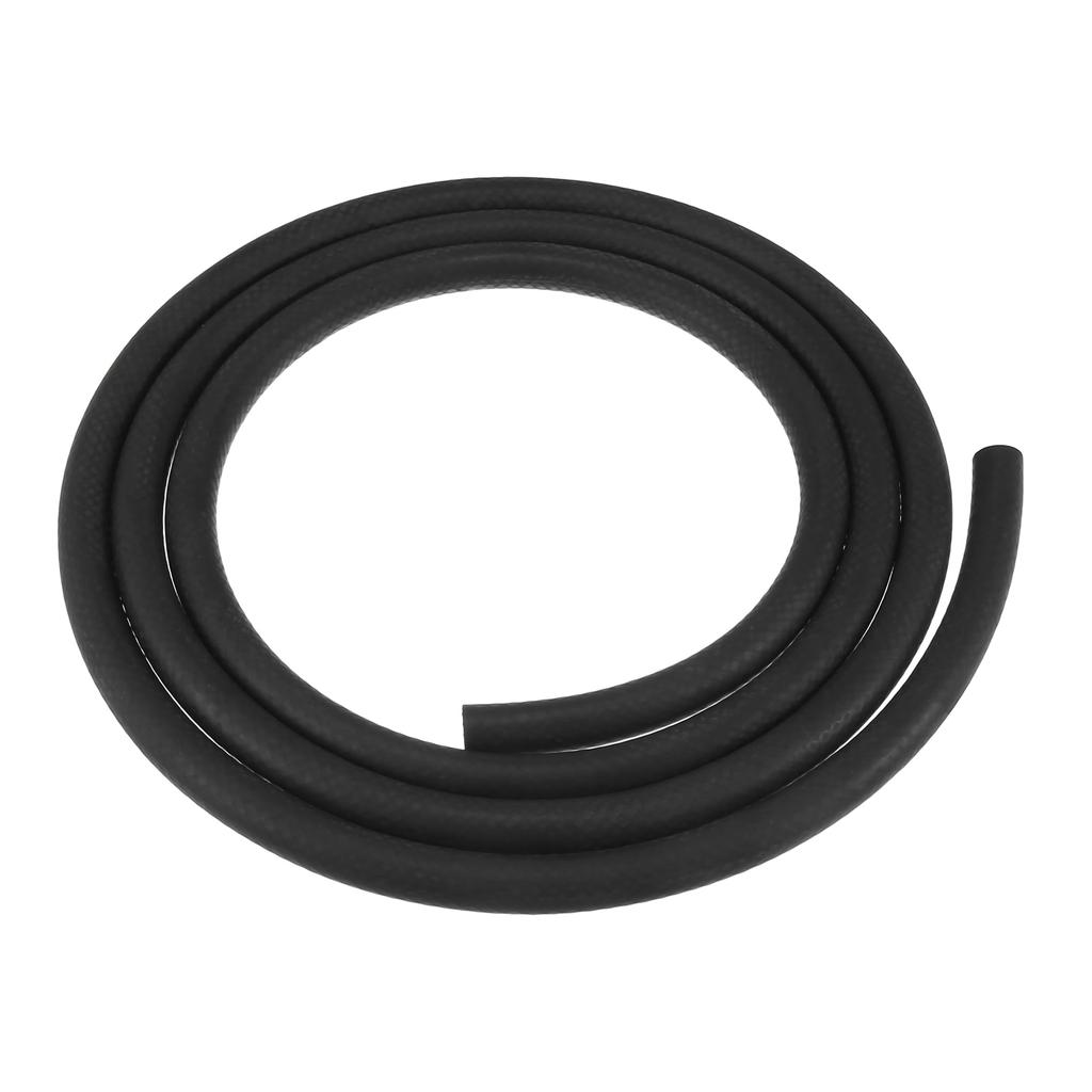 X AUTOHAUX Bilvärmarslang Bil Flexibel Rak Värmarslang Mångsidig Slang Gummi Svart Längd 2m Innerdiameter 8mm