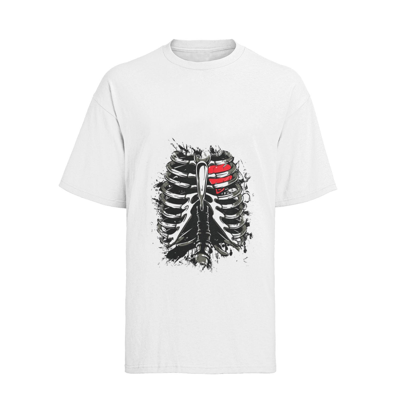 

Rib Cage Heart Gothic Anatomy T-Shirt Mens Womens Tees Top Mens S-XXXL M