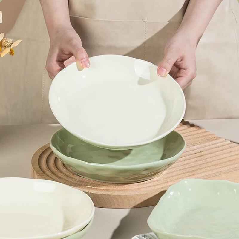 Haoya Jingdezhen Ceramic Deep Dinner Plates