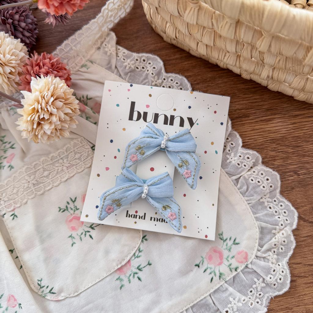 2 Stück/Los Kinder Schmetterling Haarspangen Handgemachte Stickerei Baby Mädchen Süße Haarspangen Haarspangen Haarklammern Haarschmuck Kopfschmuck