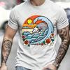 Opossum Japanese Wave Retro Surfer Possum Unisex Unisex Tshirt Vintage T Shirt Unisex Clothing Graphic T Shirts High Quality Cotton