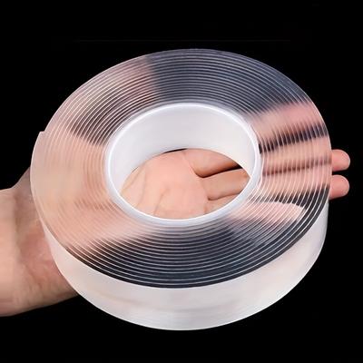 1 Roll Multipurpose Heavy Duty Mounting Tape - Removable Adhesive Acrylic Tape for Paste Items - Reusable Transparent Tape for Household Use