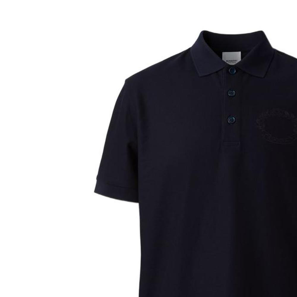 Burberry Logo embroidered Cotton Polo Shirt 80651801