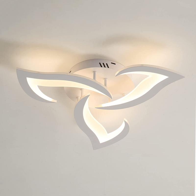 

Потолочный светильник Goeco Acrylic Swallow Tail White 3-х головной теплый свет 32 Вт 220 В 3000 К для спальни