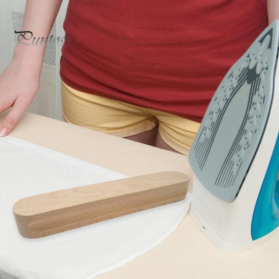 Hardwood Tailors Clapper for Ironing Quilting Professional Sewing Tool for Flattening Fabrics Point Pressing Wrinkle Elimination Beech Wood Presser