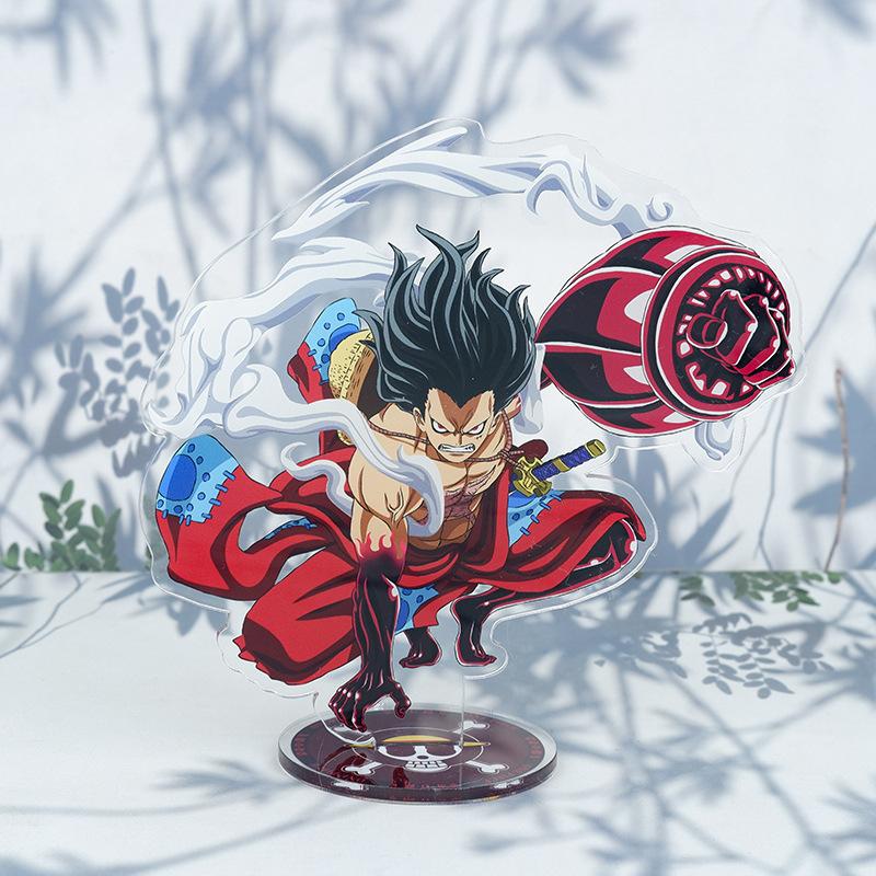 Anime One Piece Luffy Charlotte Linlin Edward Newgate Donquixote Doflamingo Kuzan Jinbe Acrylic Stand Figures Toys Decoration