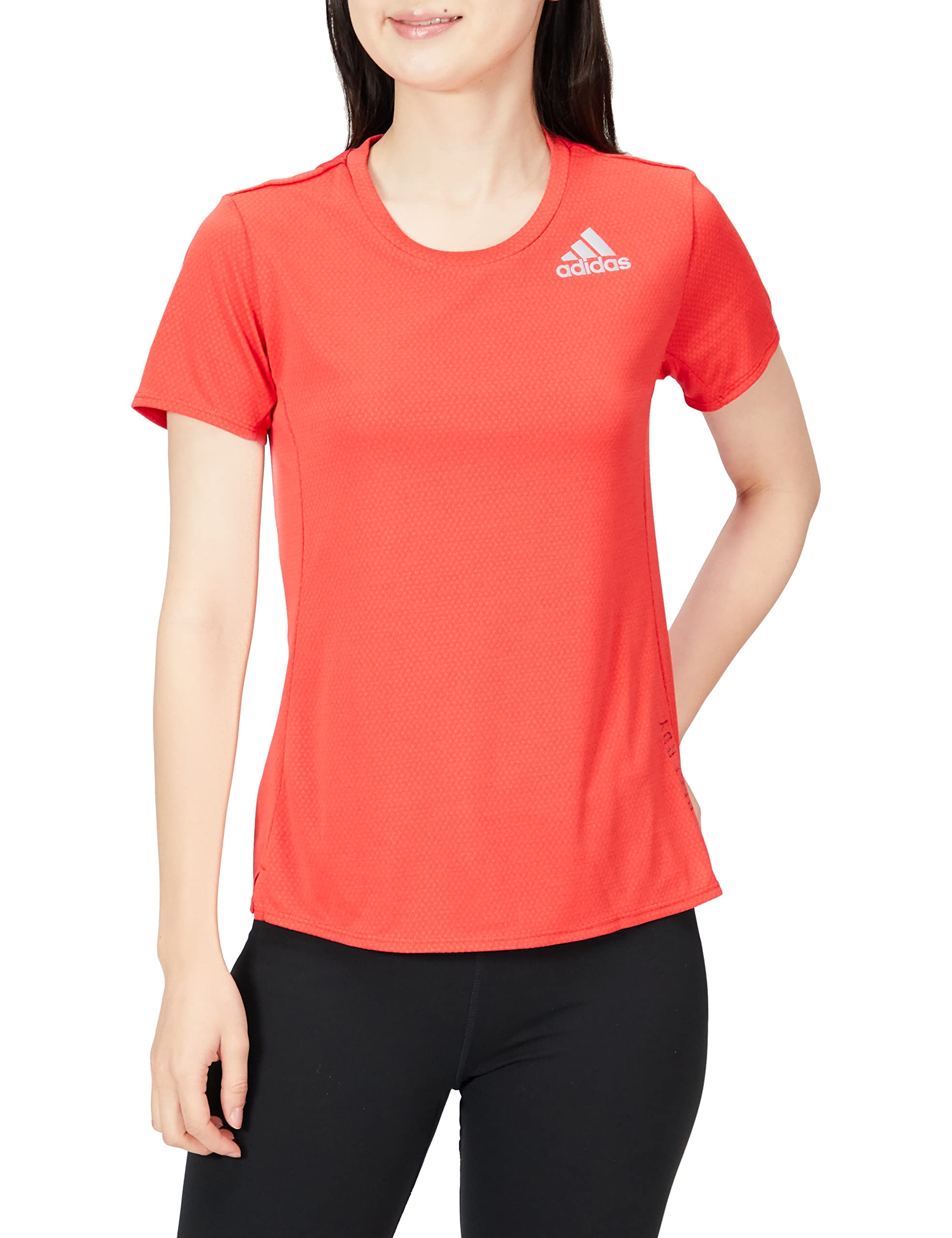 

Adidas Running Short Sleeve Cooling RDY Short Sleeve Running Vivid Red S T-Shirt, Quick-Drying Technology, HEAT. T-Shirt, BL827, Women s, (H45132),